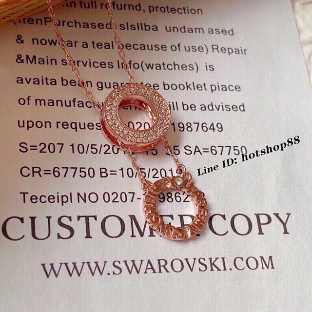 Swarovski施華洛世奇ADMIRATION圓形項鏈女士鎖骨鏈 zgb1669